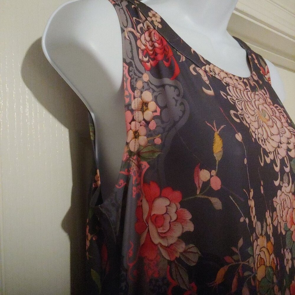 Johnny Was Maxi Sleeveless Floral Resort Beachy Mature Attractive Sexy Dress XS - Picture 3 of 14